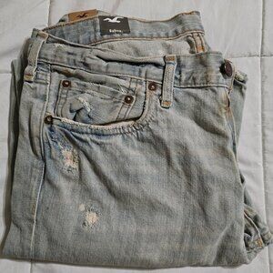 Vintage Hollister Balboa Classic Straight 36x32 MENS Distressed Button-Fly NEW